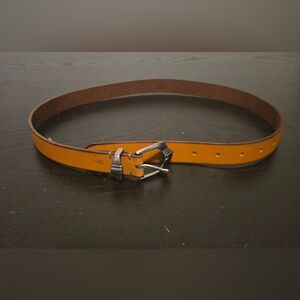 Frye Women's Brown Leather Belt